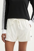adidas Originals dámske šortky s bavlnou béžová farba high waist KD1397