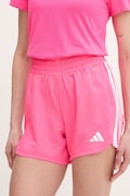 Къс панталон за трениране adidas Performance Pacer Workout в розово с апликация с висока талия KD7323