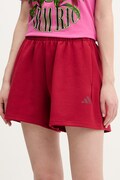 adidas szorty damskie kolor czerwony gładkie high waist KD7707
