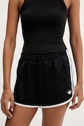 adidas Originals szorty damskie kolor czarny gładkie high waist KD7977