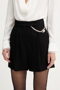 Elisabetta Franchi szorty damskie kolor czarny gładkie high waist SH00561E2