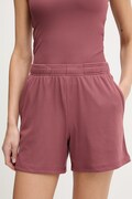 Hummel szorty damskie kolor różowy gładkie high waist 232240