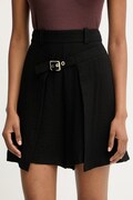 Simona Corsellini szorty eleganckie damskie z wiskozy czarne super high waist P26CPSH00101