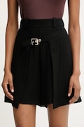 Simona Corsellini szorty eleganckie damskie z wiskozy czarne super high waist P26CPSH00101