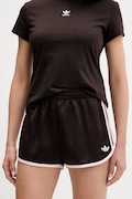 adidas Originals teplákové šortky dámske hnedé regular waist KC9006