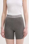 adidas Originals cyklistické šortky dámské bavlněné s elastanem šedé high waist KE3227
