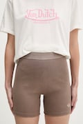 adidas Originals cyklistické šortky dámské bavlněné s elastanem hnědé KE3228