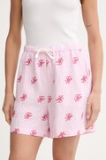 Tommy Hilfiger Σορτς Γυναικεία με λινό SUMMER ροζ κανονική WW0WW49555