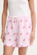 Tommy Hilfiger Σορτς Γυναικεία με λινό SUMMER ροζ κανονική WW0WW49555