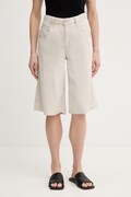 Levi's szorty damskie lniane SUPER BAGGY LONG szare high waist 008DW