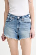 Levi's szorty jeansowe 501® CURVE damskie kolor niebieski gładkie high waist 005DP