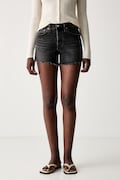 Levi's szorty damskie jeansowe 501® CURVE czarne high waist 005DP