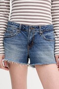 Levi's szorty LOW LOOSE damskie kolor niebieski gładkie high waist 005DR