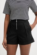 Patrizia Pepe szorty damskie bawełniane czarne high waist 2P1751 A9B9