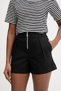 Patrizia Pepe szorty damskie bawełniane czarne high waist 2P1751 A9B9