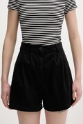 Tommy Jeans szorty damskie bawełniane z elastanem czarne high waist