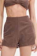 Perfect Moment σορτς επίσημα γυναικεία από βαμβάκι Terry καφέ ψηλά W3001375