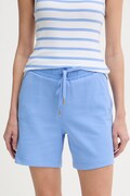 Joop! szorty damskie kolor niebieski gładkie high waist 30102118