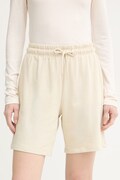 The North Face szorty damskie bawełniane Essential Light beżowe high waist NF0A8GQYDOM1