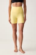 JOYINME szorty do jogi damskie żółte high waist movement.shorts