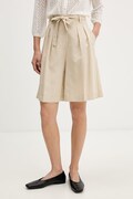 ViCOLO szorty damskie z wiskozą beżowe high waist TAB0375