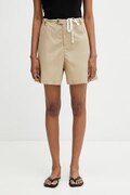 MM6 Maison Margiela къс панталон с памук дамски бежов S62MU0071.M35858