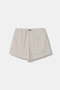 Patrizia Pepe szorty dziecięce z lnem A713 beżowe high waist 7P0423