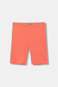 United Colors of Benetton cyklistické šortky dětské bavlněné s elastanem oranžové high waist 3MT1C901D
