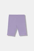 United Colors of Benetton cyklistické šortky dětské bavlněné s elastanem fialové high waist 3MT1C901D