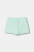 United Colors of Benetton teplákové šortky dětské bavlněné tyrkysové high waist 3BL0G901T