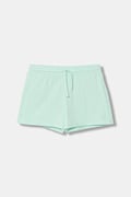 United Colors of Benetton teplákové šortky dětské bavlněné tyrkysové high waist 3BL0G901T