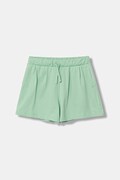 United Colors of Benetton teplákové šortky dětské bavlněné zelené high waist 3BL0C903I