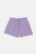 United Colors of Benetton teplákové šortky dětské bavlněné fialové high waist 3BL0C903I