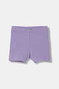 United Colors of Benetton cyklistické šortky dětské bavlněné s elastanem fialové 3MT1G900R