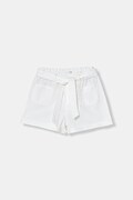 United Colors of Benetton šortky dětské bavlněné bílé high waist 47RGG903H