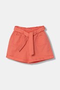 United Colors of Benetton šortky dětské bavlněné oranžové high waist 47RGG903H