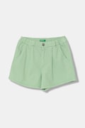 United Colors of Benetton šortky dětské džínové zelené high waist
