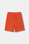 United Colors of Benetton szorty dziecięce bawełniane pomarańczowe regular waist 3J68C901G