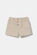 United Colors of Benetton kratke hlače za djecu s lanom bež 43WBG9039