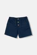United Colors of Benetton Kratke hlače za djecu s lanom mornarsko plave spušteni struk 43WBG9039
