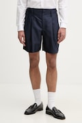 Kenzo pantaloni scurți bărbătești cu lână bleumarin regular waist FG55SH3029FA