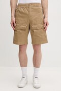 Diesel шорти карго чоловічі з бавовною P-BEECK бежеві regular waist A21985.0EPCH