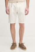 Paul&Shark szorty z dodatkiem lnu męskie kolor beżowy 25414034