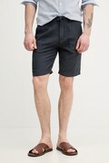 Lindbergh szorty męskie z dodatkiem lnu granatowe regular waist 30.505020