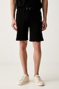 Karl Lagerfeld szorty dresowe męskie bawełniane czarne regular waist 562917.705783