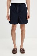 Maison Kitsuné szorty męskie bawełniane z elastanem granatowe regular waist QM01401WC5082