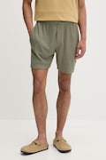 Calvin Klein šortky pánske s viskózou zelené regular waist LV00NM2987