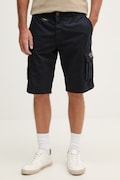 Aeronautica Militare szorty cargo męskie bawełniane granatowe regular waist BE0066UCT01122