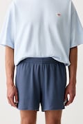 adidas Originals трикотажні шорти чоловічі з бавовною блакитні regular waist KX1246