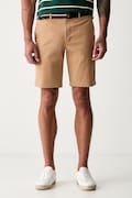 Tommy Hilfiger szorty męskie bawełniane z elastanem beżowe regular waist MW0MW42349